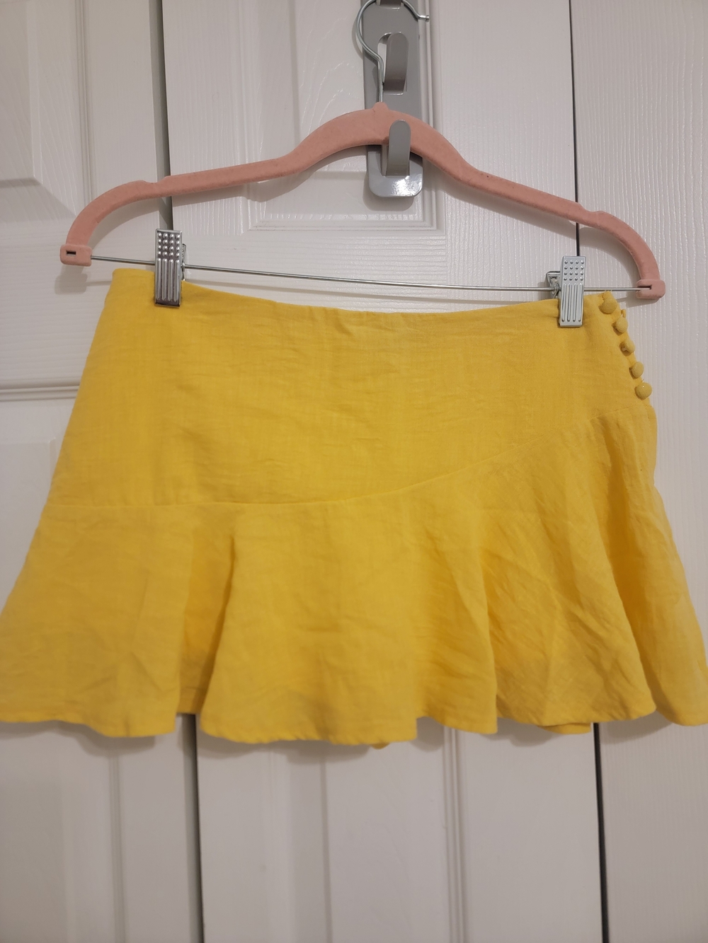 Windsor Yellow Mini Skirt With Shorts